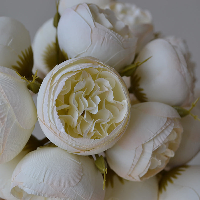 11 Inch Artificial Peony Buds Bouquet 10 Pcs Autumn Fall Colors for Wedding Centerpieces Home Decor Thanksgiving