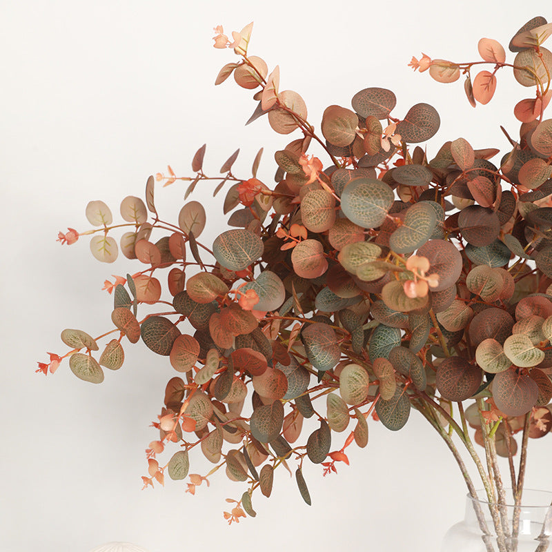 27 Inch Artificial Eucalyptus Leaves Stems Branches 27" Bulk Faux Fall Greenery Plant