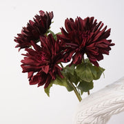 23.6 Inch Artificial Silk Dahlia Stem - Real Touch Lifelike Flower for Wedding and Home Decor