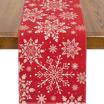 Bulk 12.5x71 Inch Christmas Table Runner Christmas Trees Design for Home Parties Winter Seasonal Holiday Kitchen Dining Table Decorations Wholesale