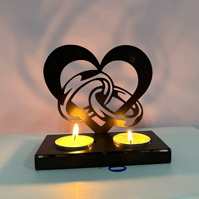 Letter Shaped Metal Candle Holders (5 Styles) – Wedding & Valentine’s Decor Accents