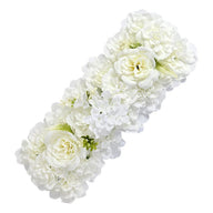 Artificial Wedding Flower Row 20x8 Inch Silk Flower Arrangement for Wedding Arch Aisle Backdrop Decor