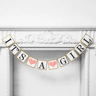 Baby Gender Reveal Banner Party Garland for Baby Shower Decor