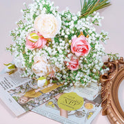 23.6 Inch Baby's Breath Artificial Flowers 10 Pcs Real Touch Silk Stems for Crafts DIY Wedding Party Home Garden Office