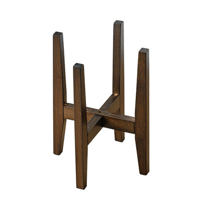 Bamboo Adjustable Indoor Plant Stand - Walnut Finish (Fits 7.9-11.8 Inch Planters)