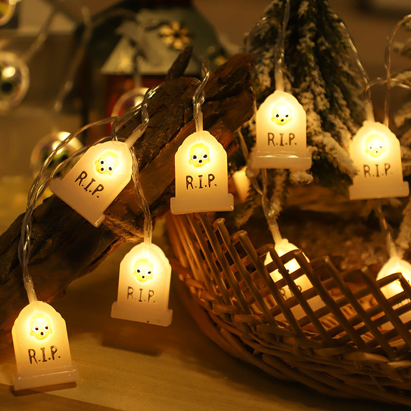 9.8FT Pre-lit Halloween String Lights 9.8 Feet  Ghost Bat Design Bulk Pack
