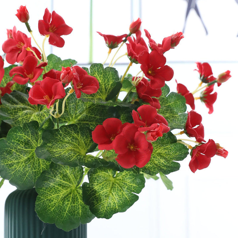 13.7 Inch Silk Begonia Bush Artificial Flowers Bulk Quantity