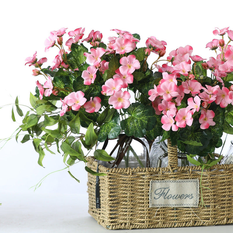 13.7 Inch Silk Begonia Bush Artificial Flowers Bulk Quantity