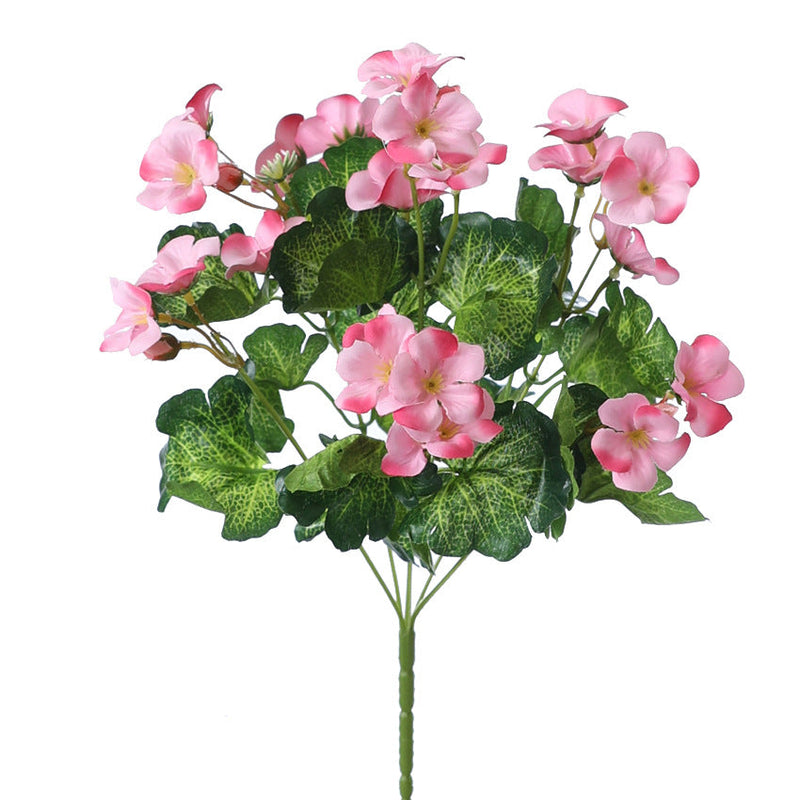 13.7 Inch Silk Begonia Bush Artificial Flowers Bulk Quantity