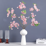32 Inch Artificial Begonia Blossom Branches Pink Spring Flowers Bulk 10 Pcs