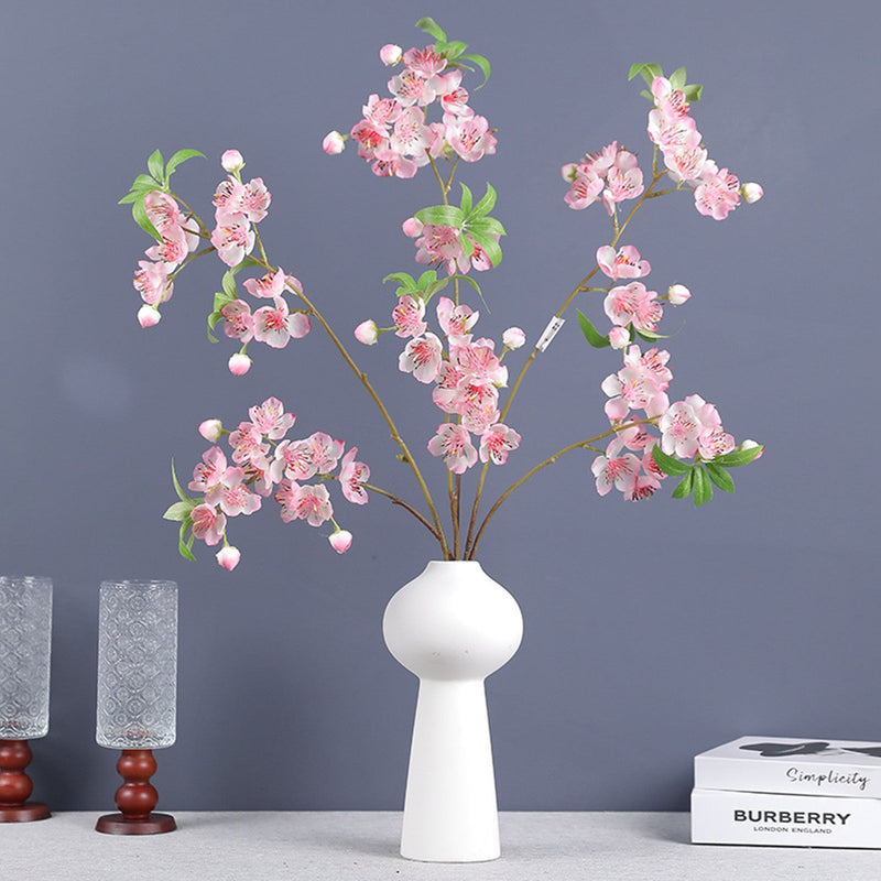 32 Inch Artificial Begonia Blossom Branches Pink Spring Flowers Bulk 10 Pcs