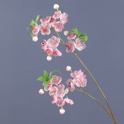 32 Inch Artificial Begonia Blossom Branches Pink Spring Flowers Bulk 10 Pcs