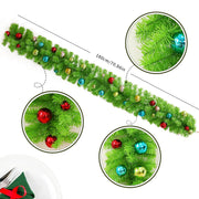 Bendable Christmas Tree Garland 10 Ft Whimsical Artificial Holiday Decoration Bulk Pack