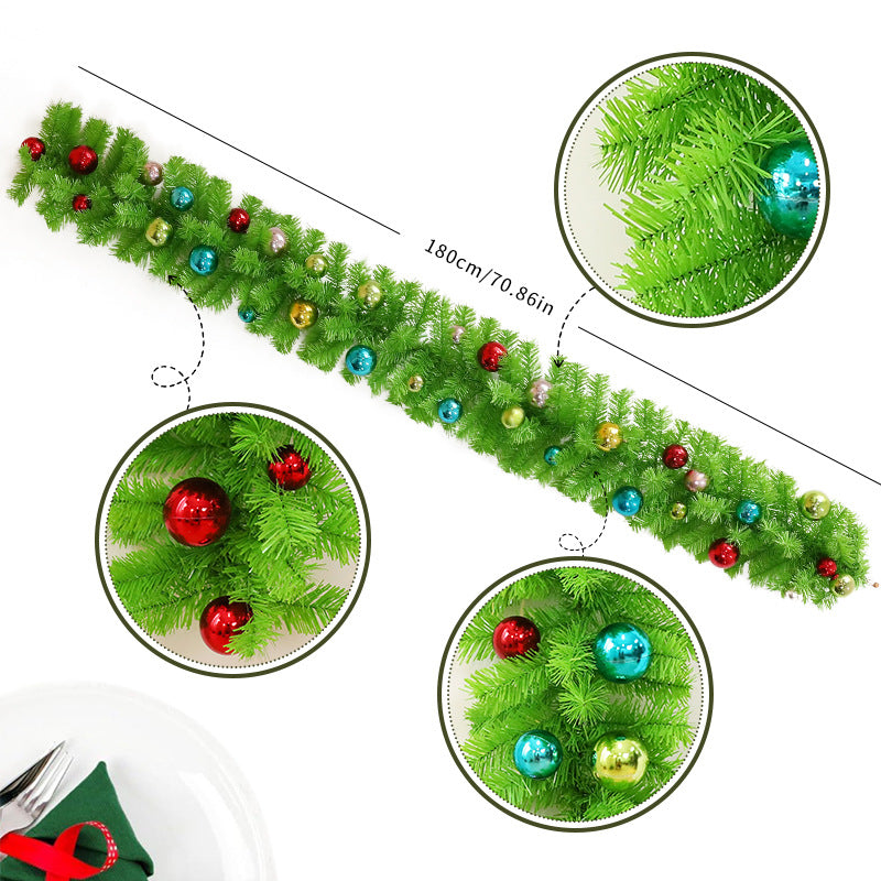 Bendable Christmas Tree Garland 10 Ft Whimsical Artificial Holiday Decoration Bulk Pack