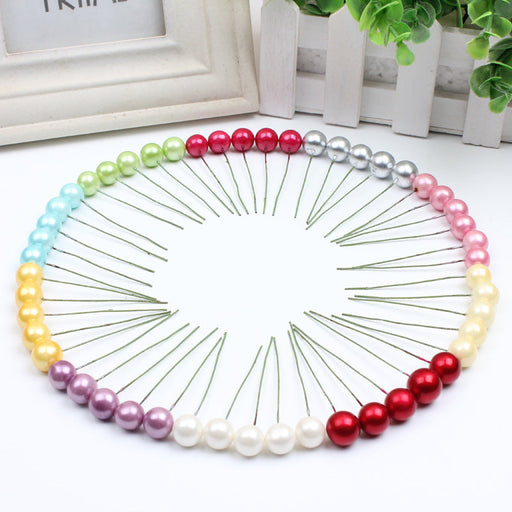 400 Pcs Artificial Pearls Holly Berry Picks on Wire for Crafts Christmas Tree Wreath DIY