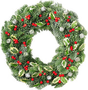 400 Pcs Artificial Pearls Holly Berry Picks on Wire for Crafts Christmas Tree Wreath DIY