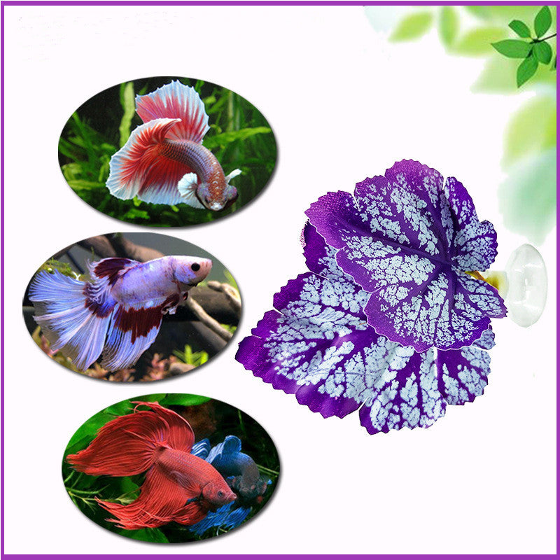 12 Styles Artificial Betta Fish Leaf Pads 12 Inch Bulk Silk Betta Plant Leaves for Aquarium Health