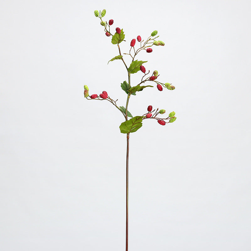 3 Pcs Artificial Mulberry Blackberry Fruit Stems Bouquet Spray Bulk