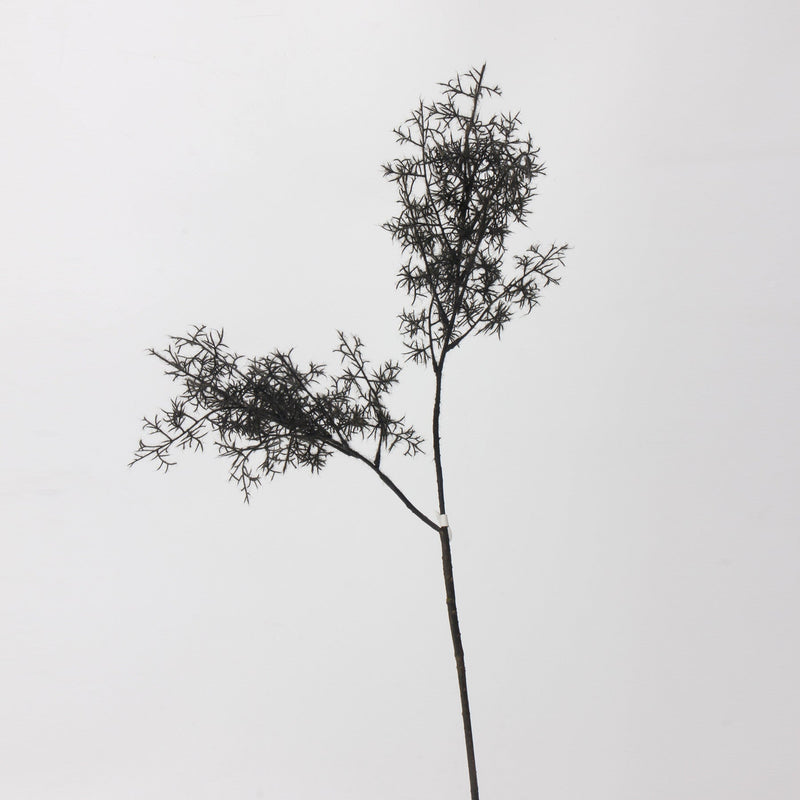 30 Inch Black Pine Spray Branches Twigs, 6 Pcs Real Touch Artificial Halloween Foliage