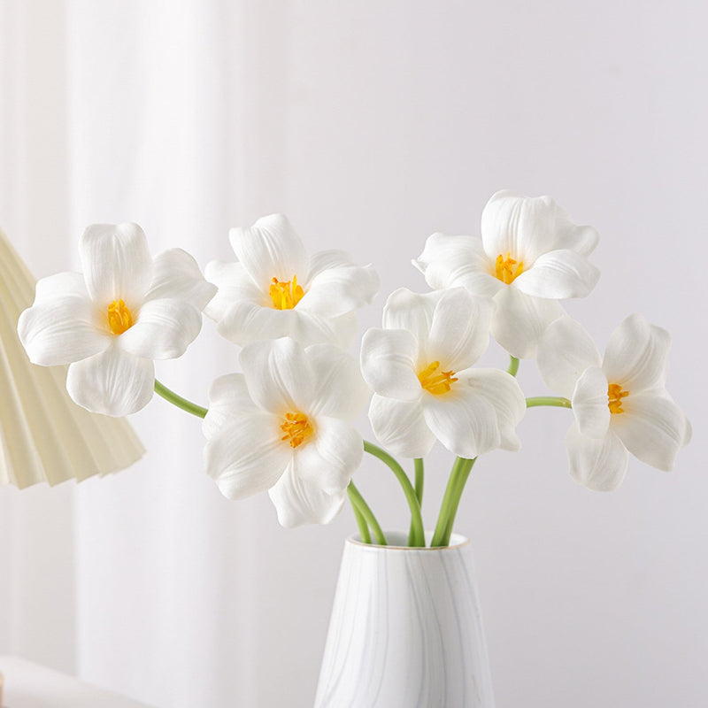 17 Inch Blooming Tulip Stems 10 Pcs Real Touch Artificial Spring Flowers