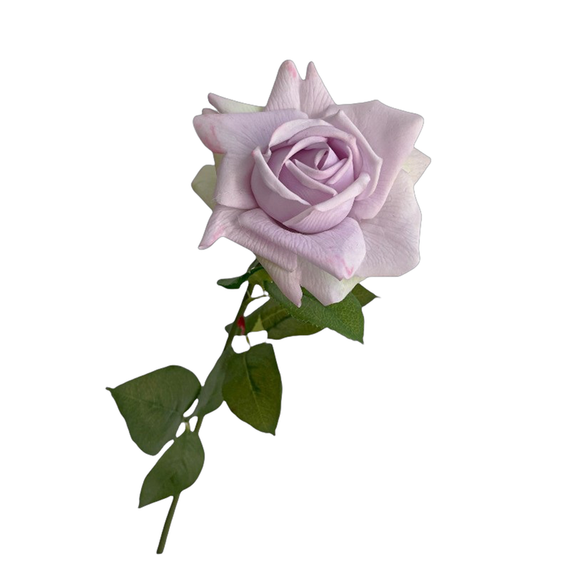 28.7 Inch Real Touch Ruffled Silk Roses, Lifelike Artificial Flowers for Wedding and Home Decor
