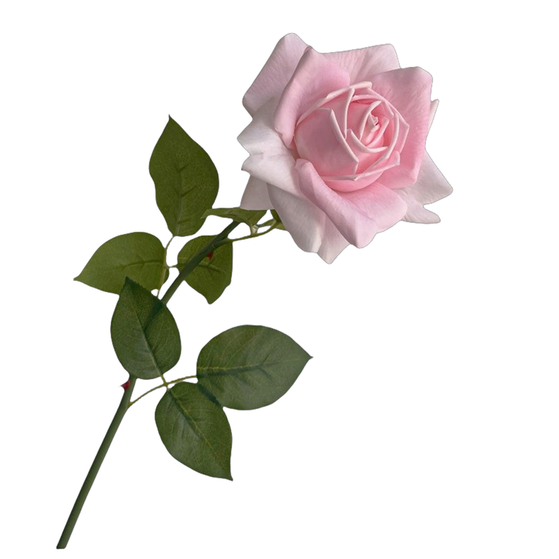 28.7 Inch Real Touch Ruffled Silk Roses, Lifelike Artificial Flowers for Wedding and Home Decor
