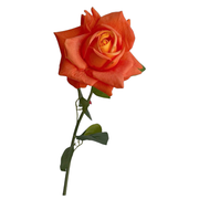28.7 Inch Real Touch Ruffled Silk Roses, Lifelike Artificial Flowers for Wedding and Home Decor