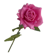 28.7 Inch Real Touch Ruffled Silk Roses, Lifelike Artificial Flowers for Wedding and Home Decor