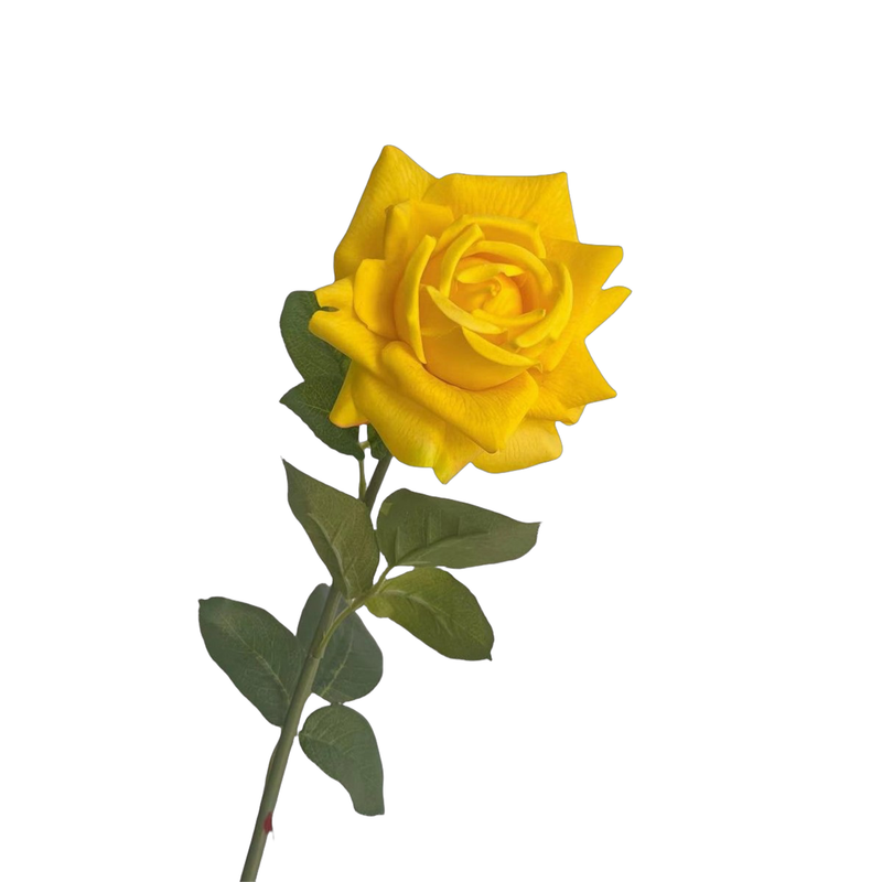 28.7 Inch Real Touch Ruffled Silk Roses, Lifelike Artificial Flowers for Wedding and Home Decor
