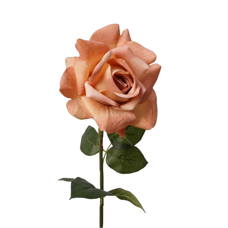 28.7 Inch Real Touch Ruffled Silk Roses, Lifelike Artificial Flowers for Wedding and Home Decor
