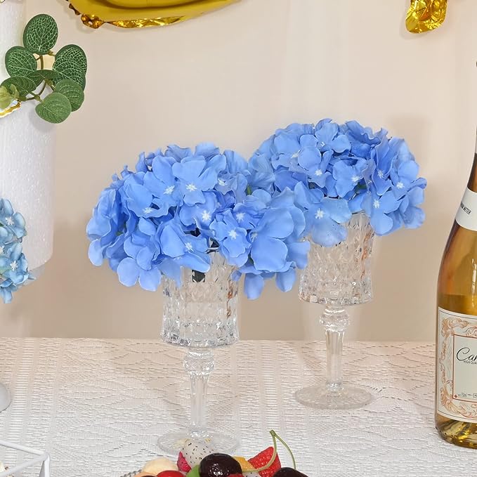 26-Color Silk Hydrangeas Artificial Flowers with Detachable Stems for DIY Floral Arrangements