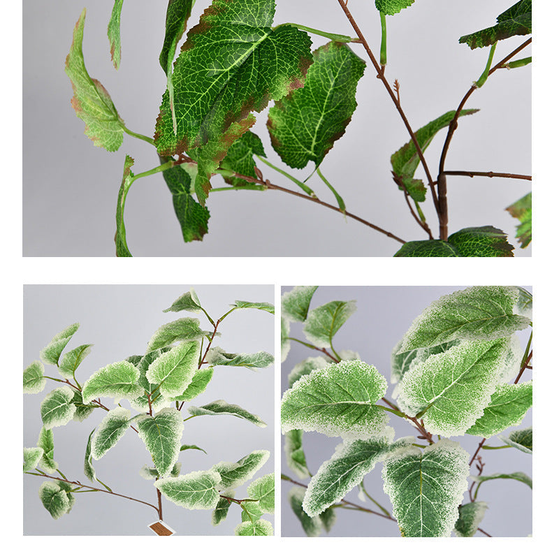 34 Inch Artificial Euphorbia Helioscopia Branches Greenery Botanical Plants Bulk Quantity