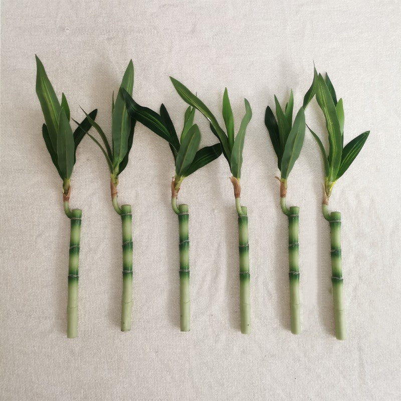 Artificial Bamboo Stems 10 Pcs 12 Inch Lucky Bamboo Plant Bulk Wholesale