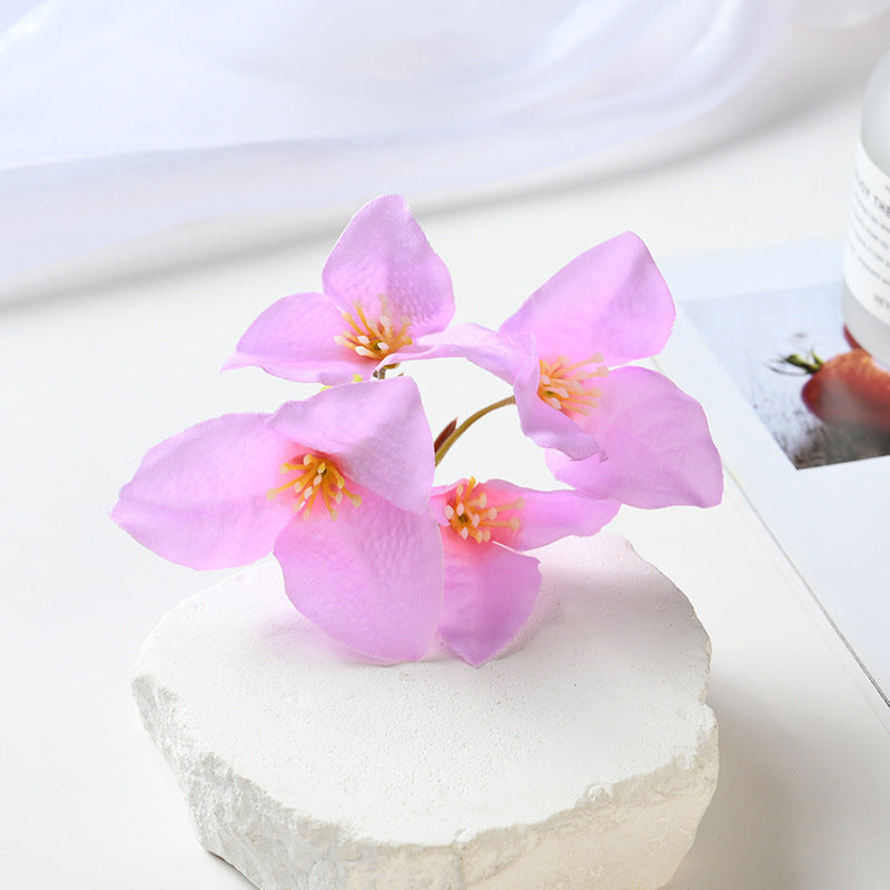 20 Pcs Artificial Silk Bougainvillea Flower Heads for Wedding Decoration DIY Wreath Craft