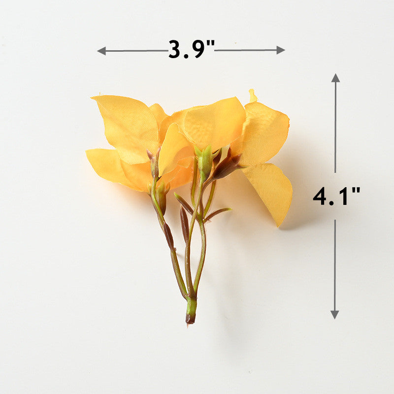 20 Pcs Artificial Silk Bougainvillea Flower Heads for Wedding Decoration DIY Wreath Craft
