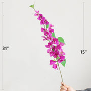 31 Inch Bougainvillea Blossom Stem 10 Pcs Silk Artificial Flowers Bulk Wholesale