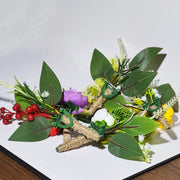 White Mini Rose Boutonnieres 12 Pcs Artificial Flowers for Men Wedding Ceremony Anniversary