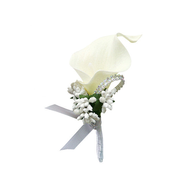 9 Colors Bulk Calla Lily Boutonniere Flowers Artificial Silk 50 Pcs