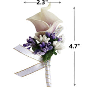 9 Colors Bulk Calla Lily Boutonniere Flowers Artificial Silk 50 Pcs