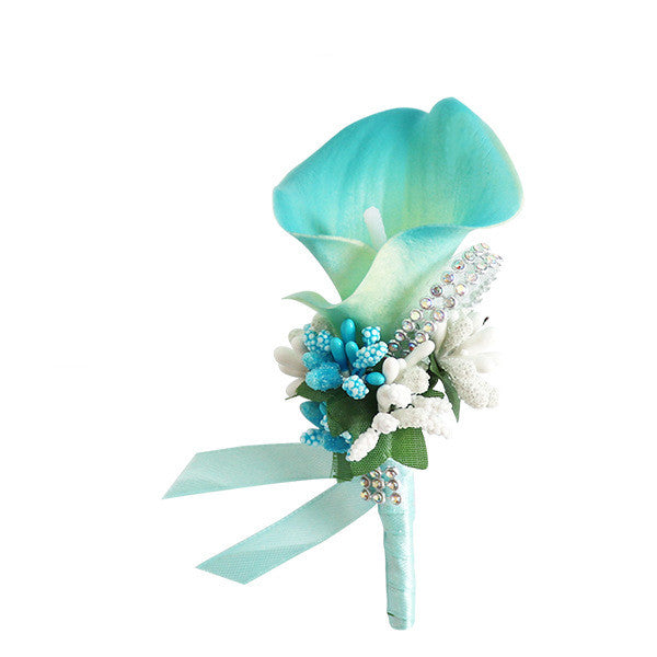 9 Colors Bulk Calla Lily Boutonniere Flowers Artificial Silk 50 Pcs