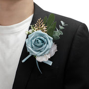 Silk Rose Boutonnieres Bulk Pack Artificial Flowers Wholesale Quantity