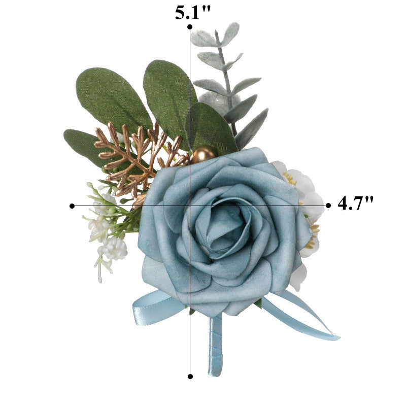 Silk Rose Boutonnieres Bulk Pack Artificial Flowers Wholesale Quantity
