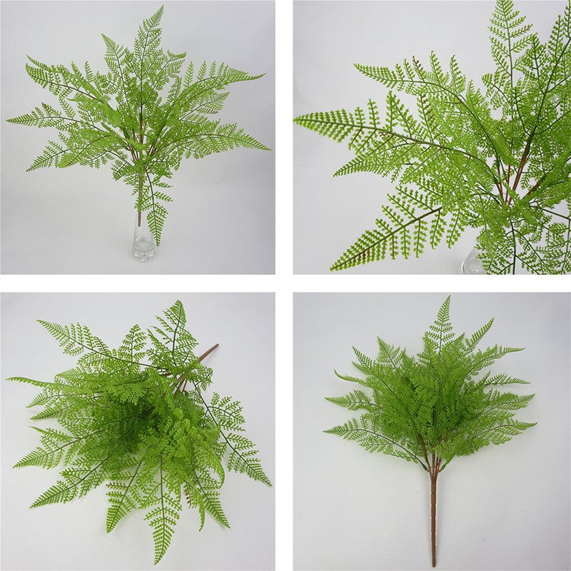 8 Pcs 18 Inch Artificial Bracken Fern Plants UV Resistant Large Outdoor Garden Landscaping