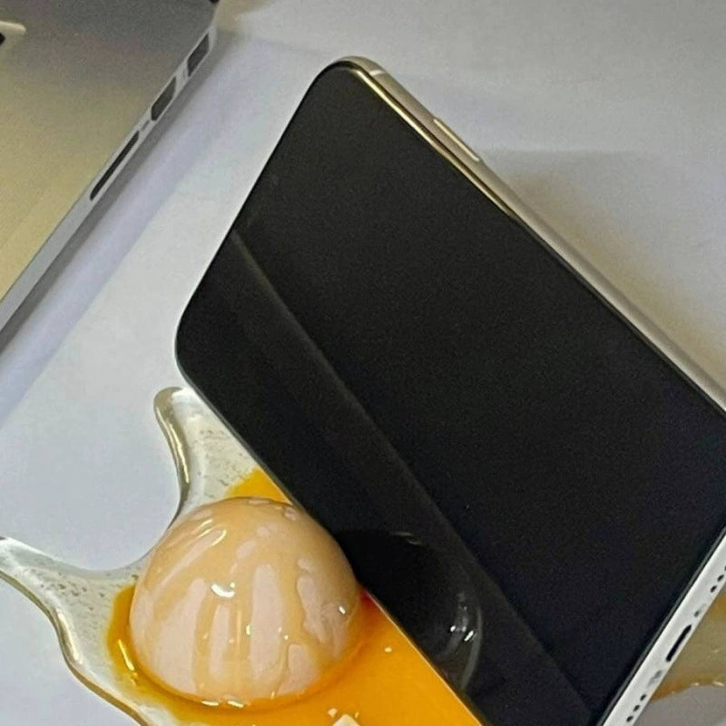 Broken Egg Prank Desk Decor - Funny Gag Gift for Office Jokes & Harmless Pranks