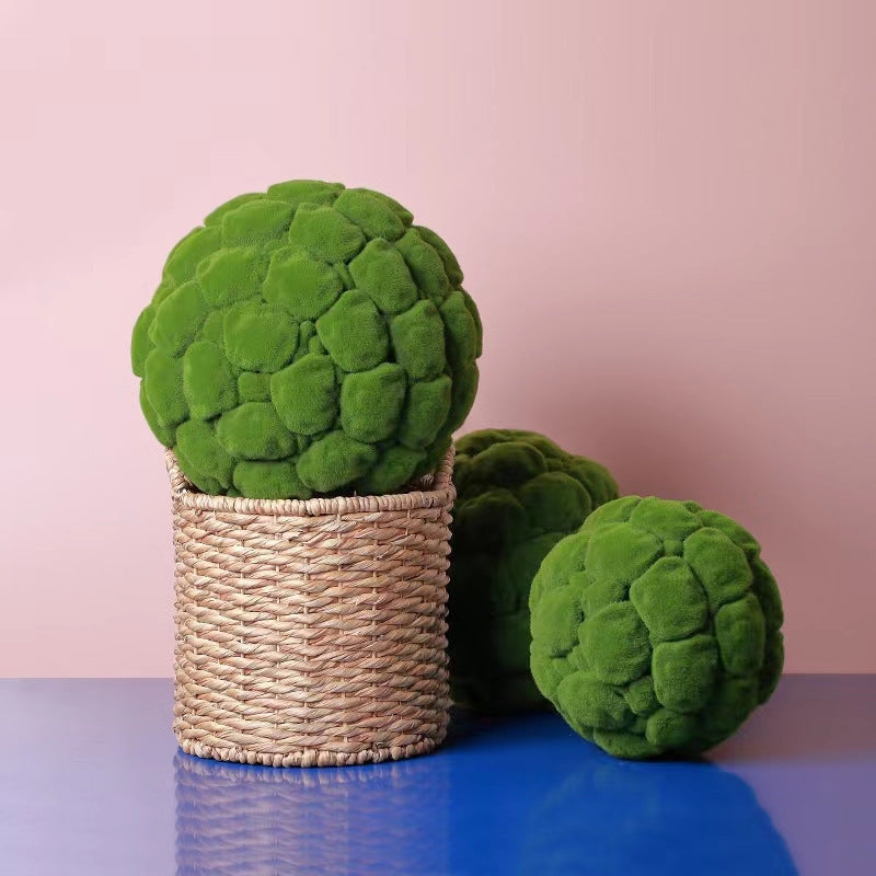 Artificial Moss Topiary Ball 6 Inch Bulk Decorative Bryophytes Plant Balls for Home Garden