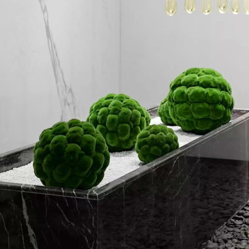 Artificial Moss Topiary Ball 6 Inch Bulk Decorative Bryophytes Plant Balls for Home Garden