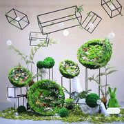 Artificial Moss Topiary Ball 6 Inch Bulk Decorative Bryophytes Plant Balls for Home Garden