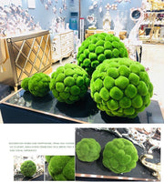 Artificial Moss Topiary Ball 6 Inch Bulk Decorative Bryophytes Plant Balls for Home Garden