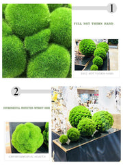 Artificial Moss Topiary Ball 6 Inch Bulk Decorative Bryophytes Plant Balls for Home Garden