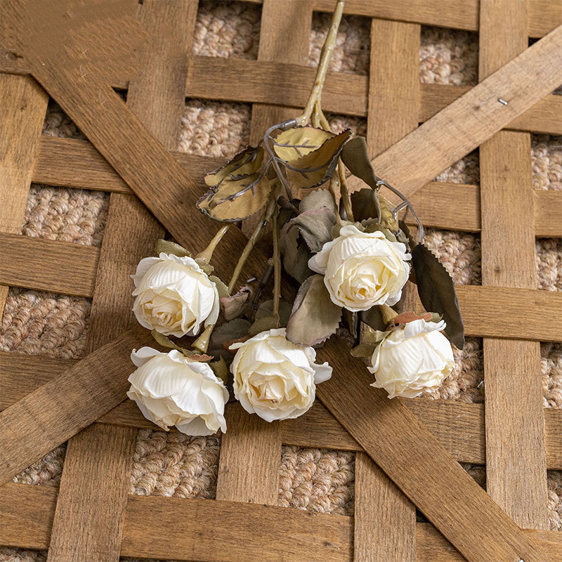 17 Inch Artificial Bubbles Rose Flower Stems Spray Bulk Quantity